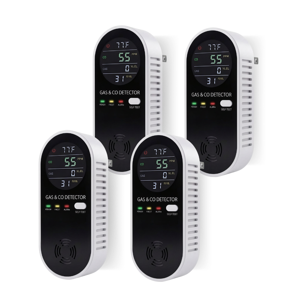 VIGIL Pro - 4-in-1 Gas & Carbon Monoxide Monitor HOME GUARD (4-Pack)