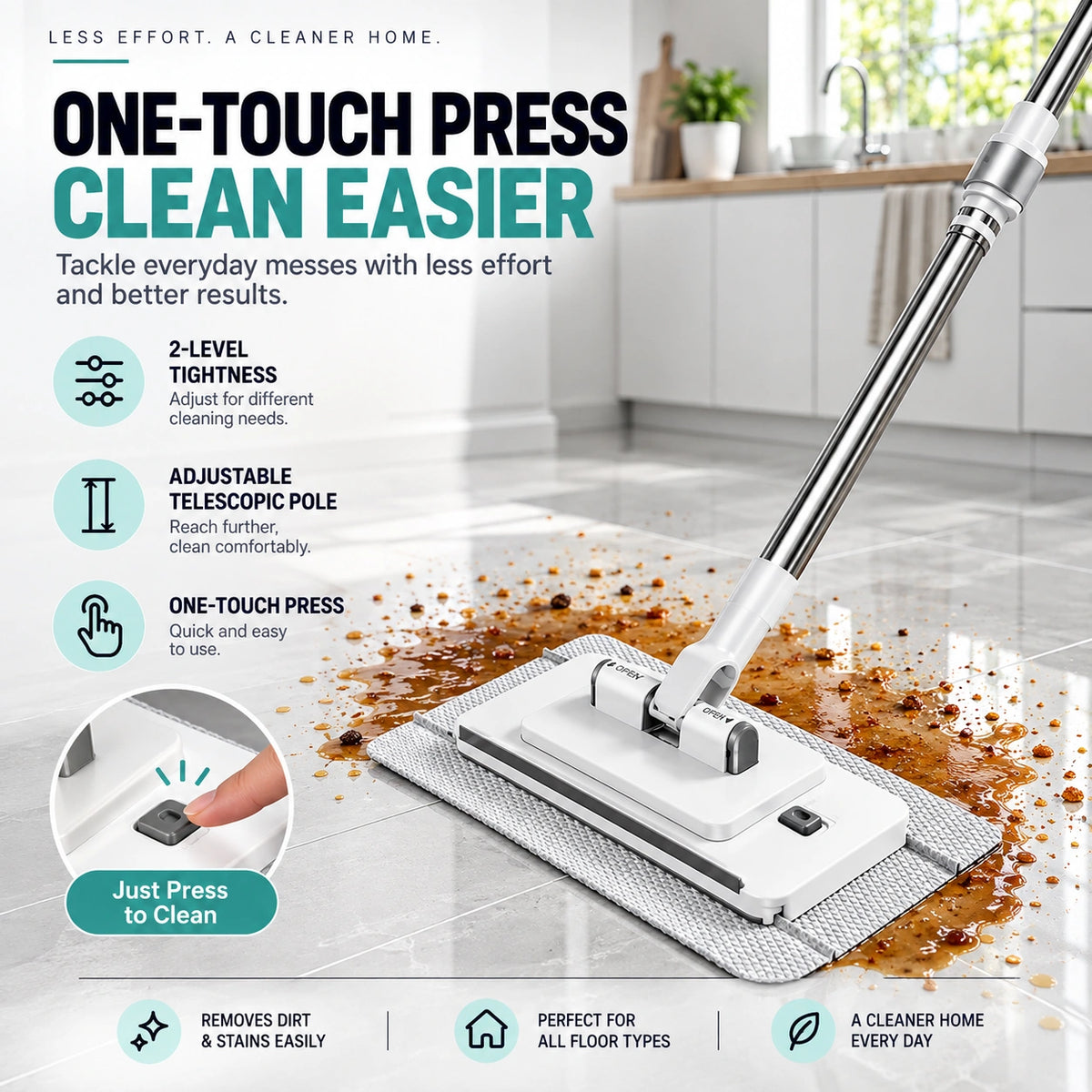 Comodi Glide Pro Telescopic Mop
